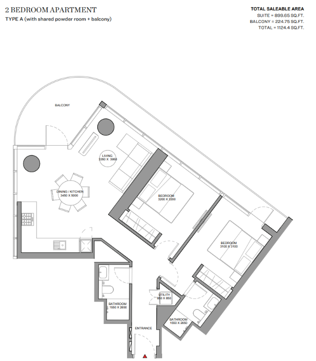 2 Bedrooms