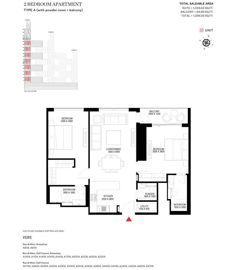 2 Bedrooms