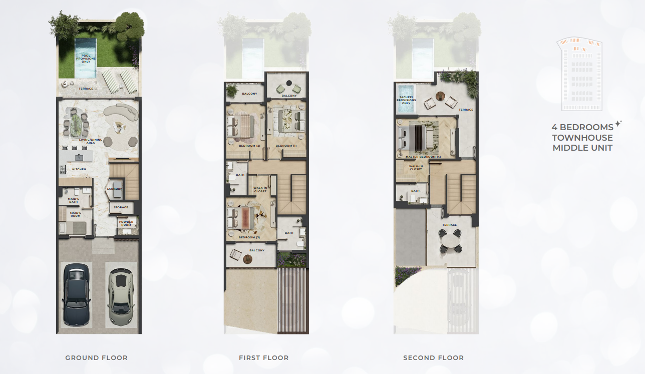 4BR TOWNHOUSE MIDDLE