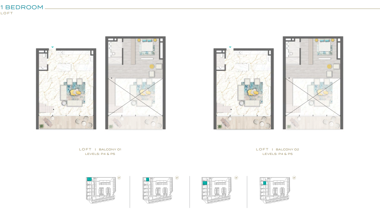 1 Bedroom Duplex